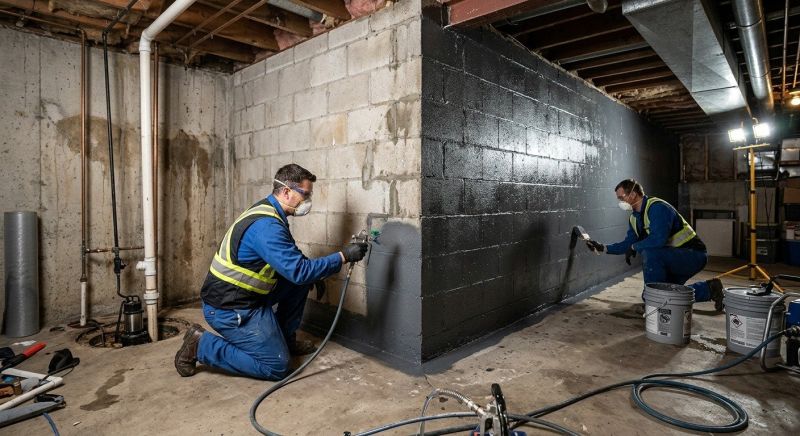 Basement Concrete Sealing in Fredericksburg, VA