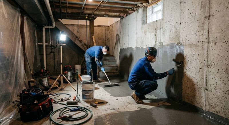 Basement Foundation Sealing in Fredericksburg, VA